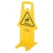 Rubbermaid Commercial Floor Safety Sign, Caution, Eng/Sp/Fr, 25 in H, 13 in W, Polypropylene, Rectangle, FG9S0900YEL FG9S0900YEL - alternate 10