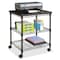 Safco Machine Stand, Black, 24in.W, 20in.D, 27in.H 5207BL - alternate 2
