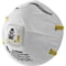 3M N95 Disposable Respirator, 8210V, Cool Flow Exhalation Valve, Dual Headstrap, White, PK10 8210V - alternate 6