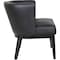 Boss Ava Accent Chair, Black Seat, Black Back, 25 1/2 in W 29" L 28" H, Fixed, Vinyl Seat B529BK-BK - alternate 3