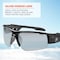 Ergodyne DAGR, Safety Glasses, Uncoated, Silver Mirror Lens, Black Frame, Half-Frame DAGR - alternate 5