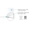 Ghent Dry Erase Board, Porcelain, 36 1/2 in, 48 1/2 in, Aluminum Frame, White, Matte M1-34-1 - alternate 3