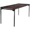 Iceberg Maxx Legroom Folding Table, Walnut Top, Charcoal Frame, 30 in W x 72 in L x 29.5 in H 65824 - alternate 7