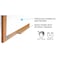 Ghent Dry Erase Board, Porcelain, 48 5/8 in, 120 5/8 in, Wood Frame, White, Matte M1W-410-4 - alternate 4