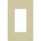 Lutron Designer Wall Plates, Number of Gangs: 1 Plastic, Gloss Finish, Ivory CW-1-IV - alternate 2
