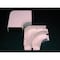 Legrand 90 Deg Flat Elbow Raceway, 40N2 Series, 1 Channel, 4 in W, 2 in H, 6.625 in L, White 40N2F11WH - alternate 2