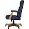 Boss Executive Navy Linen Chair With Driftwood Finish Frame B905DW-NV - alternate 5