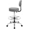Boss Caressoft Medical/Drafting Stool W/ Back Cushion B16245-GY - alternate 4
