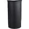 Safco 12-1/2 gal. Steel Half-Round Trash Can, Black 9940BL - alternate 8