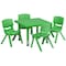 Flash Furniture Square Activity Table, Plastic, Steel, Green YU-YCX-0023-2-SQR-TBL-GREEN-E-GG - alternate 3