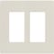 Lutron Designer Wall Plates, Number of Gangs: 2 Gloss Finish, Light Almond CW-2-LA - alternate 2