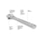 Groz Wrench, Adjustable, 12", Finish: Chrome plated 31752 - alternate 1