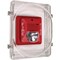 Safety Technology International Audible and Strobe Guard, Polycarbonate, Flush Mount, 6 1/2 in W x 8 1/2 in H x 4 in D, Clear STI-1221E - alternate 6