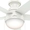 Hunter Decorative Ceiling Fan, Low Pro, 46 in Blade Dia, 5 Blades, 3 Speeds, 120, Fresh White 59269 - alternate 5