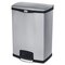 Rubbermaid Commercial Slim Jim Stainless Steel Step-On Container, Front Step, 24 gal, Blk 1901999 - alternate 2