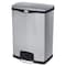 Rubbermaid Commercial Slim Jim Step-On 24 gal Rectangular Step-On Can, Black, Foot Pedal, Stainless Steel, 16 1/4 in 1901999 - alternate 4