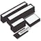 Mastervision MasterVision Magnetic Data Card Holders, Label Shelves/Cabinets/Boards, 10-Pack, 6x2", Black FM2633 - alternate 3