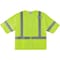 Ergodyne Hi-Vis Economy Vest w/Sleeves S Class 3 U Back, , Zipper 3 Pockets, 1 Mic Tab 8320Z - alternate 2