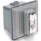 Edwards Signaling Horn Strobe, Horn, Continuous, 24 V AC, 24V DC, 90 dB, Thermoplastic, Clear Lens, Gray Housing 869STRC-AQ - alternate 2