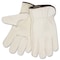 Mcr Safety Leather Drivers Gloves, Shirred Slip-On Cuff, Keystone Thumb, Cream, 2XL, 1 PR 3211XXL - alternate 2