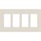 Lutron Designer Wall Plates, Number of Gangs: 4 Thermoset, Gloss Finish, Light Almond CW-4-LA - alternate 2