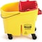 Rubbermaid Commercial 4 1/2 gal Oval Dirty Water Bucket, 14 in H, 10 in Dia, Red, Plastic 2064907 - alternate 7