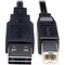 Tripp Lite USB Reversible 2.0 Cable, A to B, M/M, 1ft UR022-001 - alternate 2