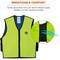 Ergodyne Cooling Vest, Evaporative-Soak, Quilted Nylon w/ Mesh Sides, Up to 4 Hr Cooling Time, Lime, XL 6665 - alternate 3