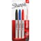 Sharpie Permanent Marker Set, Black, Blue, Red, Fine Tip, 3 PK 30173PP - alternate 2