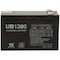 Zoro Select Sealed Lead Acid Battery, 12VDC, 3.70" H D5779 - alternate 2