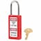 Master Lock Zenex Thermoplastic Safety Padlock, 3 in H, 1-1/2 in Wide with 1-1/2 in H Shackle, Red 411RED - alternate 7