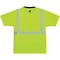 Ergodyne Short Sleeve Hi-Vis Black Bottom T-Shirt, Class 2, Polyester Breathable Knit, Lime/Black, Xl 8280BK - alternate 2