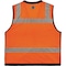 Ergodyne Orange Mesh Surveyors Vest, Org, 2XL/3XL, Zipper closure Closure, 4 Outside Pockets, Orange 8253HDZ - alternate 2