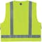 Ergodyne Lime Type R Class 2 Surveyors Vest, 4XL/, Mesh, Poly, Zipper Closure, 4 Outside Pockets, Lime 8250Z - alternate 7