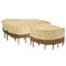 Classic Accessories Veranda Cover, Set, Large, Round, Table/Chair, Antique Beige, 96"x96", Length: 96 78942 - alternate 3