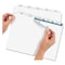 Avery Avery Index Maker Clear Label Dividers 11416, 5-Tab Set, White 7278211416 - alternate 8