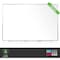 Ghent Dry Erase Board, Plastic, 48 5/8 in, 60 5/8 in, Aluminum Frame, White, Gloss M2-45-4 - alternate 7