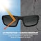 Ergodyne ODIN, Safety Glasses, Uncoated, Smoke Lens, Matte Black Frame, Full-Frame ODIN - alternate 4