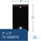 Roaring Spring Wirebound Memo Book 3"x5" Narrow Ruled Asst Poly Cover, PK72 14016 - alternate 4