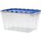 Akro-Mils 12 gal Attached Lid Container, Blue, Plastic, Steel Hinge 66486CLDBL - alternate 9