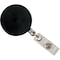 Baumgartens Reel, Id Card, W/Nylon Cord, Black, Plastic, Badge Holder 68814 - alternate 5