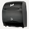 Scott Essential Electronic Hard Roll Towel Dispenser, Black, Purple Core, 12.70" x 15.76" x 9.57", Qty 1 48860 - alternate 3