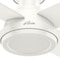 Hunter Decorative Ceiling Fan, Low Pro, 52 in Blade Dia, 4 Blades, 3 Speeds, 120, Fresh White 59248 - alternate 2