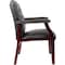 Boss Ivy League Guest Chair, Black Back, 24-1/2 in W 27" L 35-1/2" H, Fixed, Vinyl Seat B959-BK - alternate 4