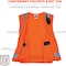 Ergodyne Orange Type R Class 2 Economy Surveyors, Polyester Mesh, Polyester, Zipper Closure, Orange 8249Z - alternate 3