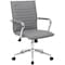 Boss B9533C Task Chair, Gray Back, 23 in W 26" L 38-1/2" H, Fixed, Vinyl Seat B9533C-GY - alternate 2
