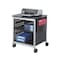 Safco Desk-Side Printer Stand, Black/Silver 1856BL - alternate 2