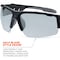 Ergodyne DAGR, Safety Glasses, Uncoated, Indoor/Outdoor Lens, Black Frame, Half-Frame DAGR - alternate 2