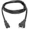 Tripp Lite Power Cord, 1-15P to C7, 10A, 18AWG, 6ft P012-006 - alternate 4
