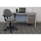 Boss B316 Posture Deluxe Office Task Chair, Gray Back, 25 in W 25" L 40" H, Adjustable, Tweed Seat B316-GY - alternate 2
